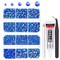 qiipii Dark Blue AB Resin Rhinestones for Bedazzling Crafting 2mm 3mm 4mm 5mm 6mm Royal Blue Flatback Jelly Stones Diamonds Gems for Face Eyes Makeup Tumblers Bottles DIY Crafts Clothes Shoes Phones